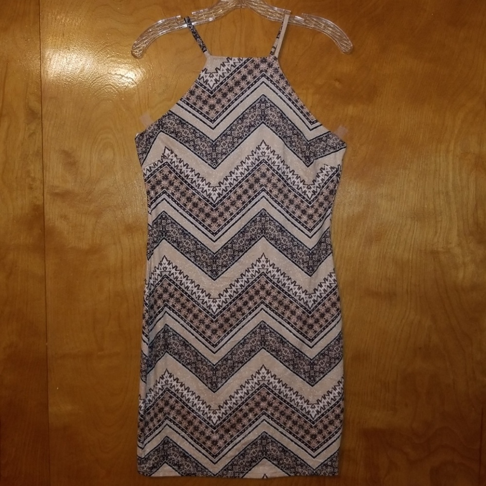 Print Halter Dress